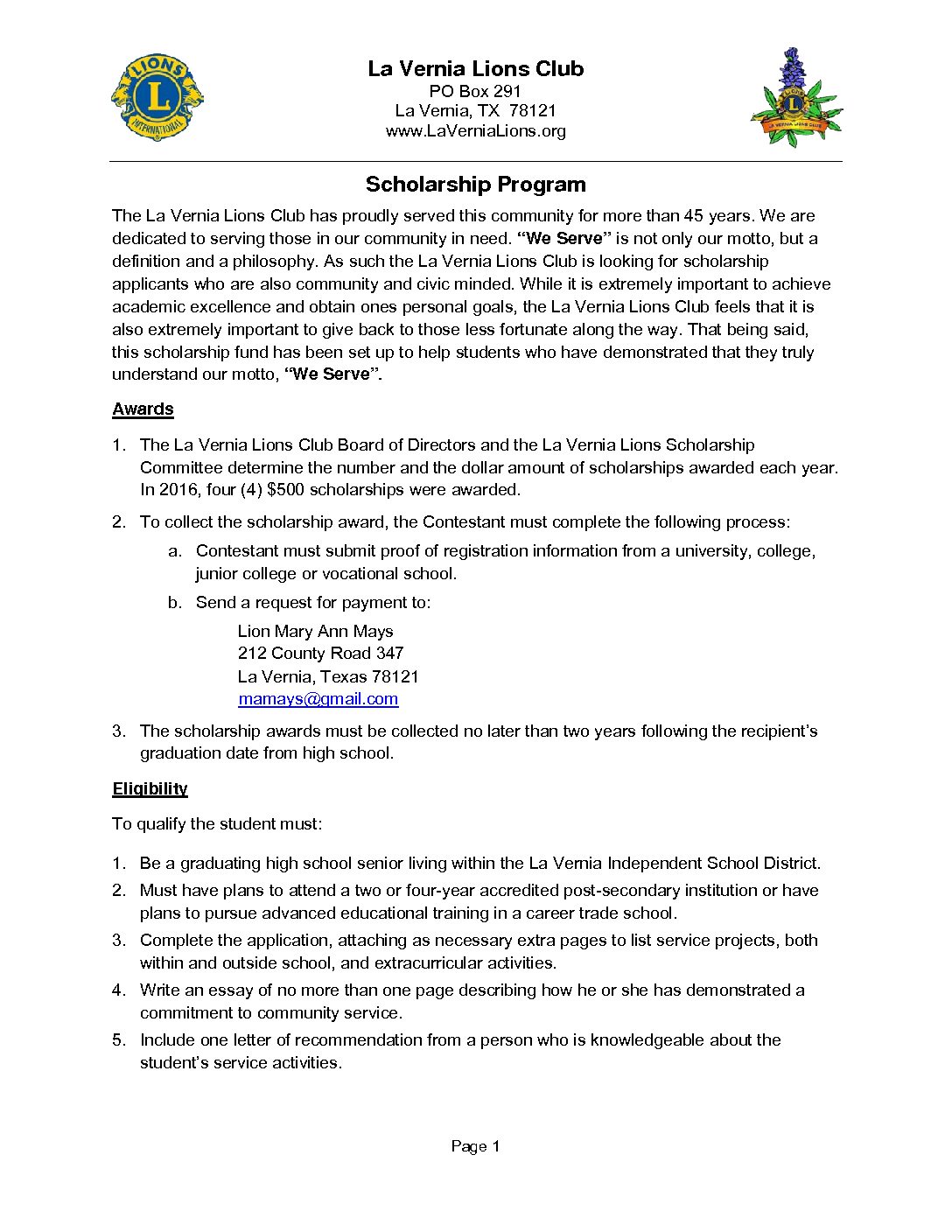 College application essay community service